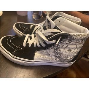 Vans Unisex Sk8-hi  (Ouroboros) Black/True White MENS 7.5 Womens 9